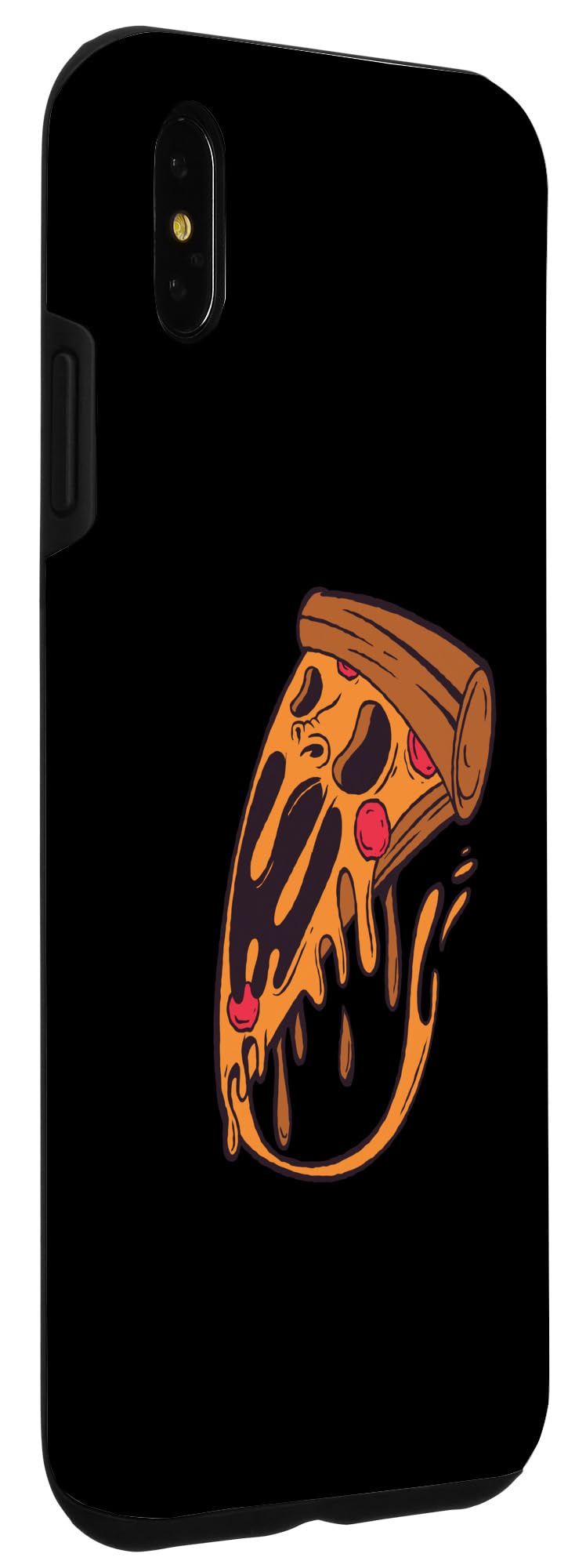 iPhone XS Max Scary Pizza - Funny Halloween Case - Image 3