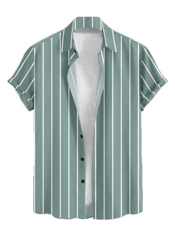 Men’s Stylish Printed Lycra Half Sleeve Shirt for Men & Boys Design No Sky LINE Shirt-picture-47