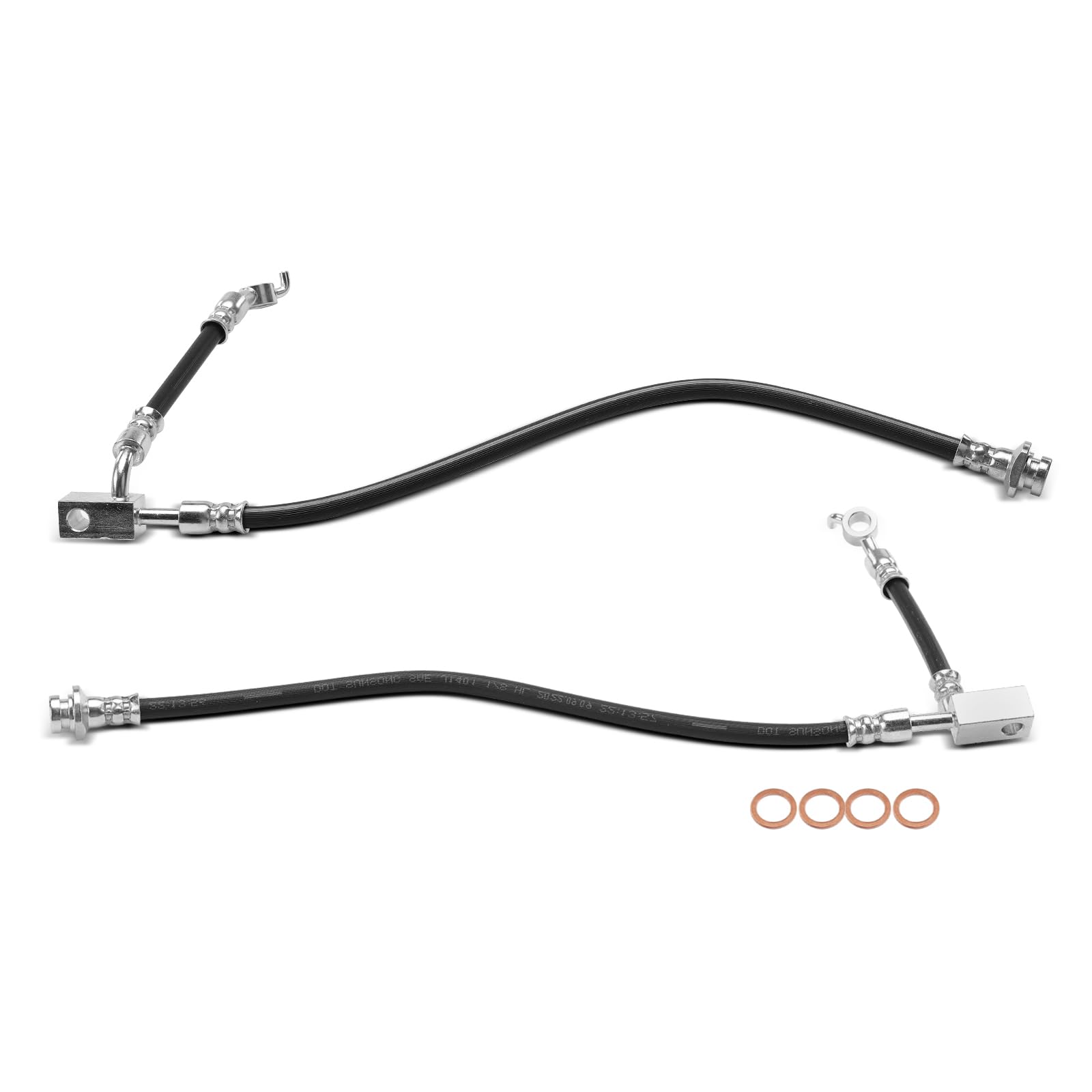 Frankberg 2 mangueras de freno delanteras izquierda y derecha 46210ZV01B | Compatible con: QX56