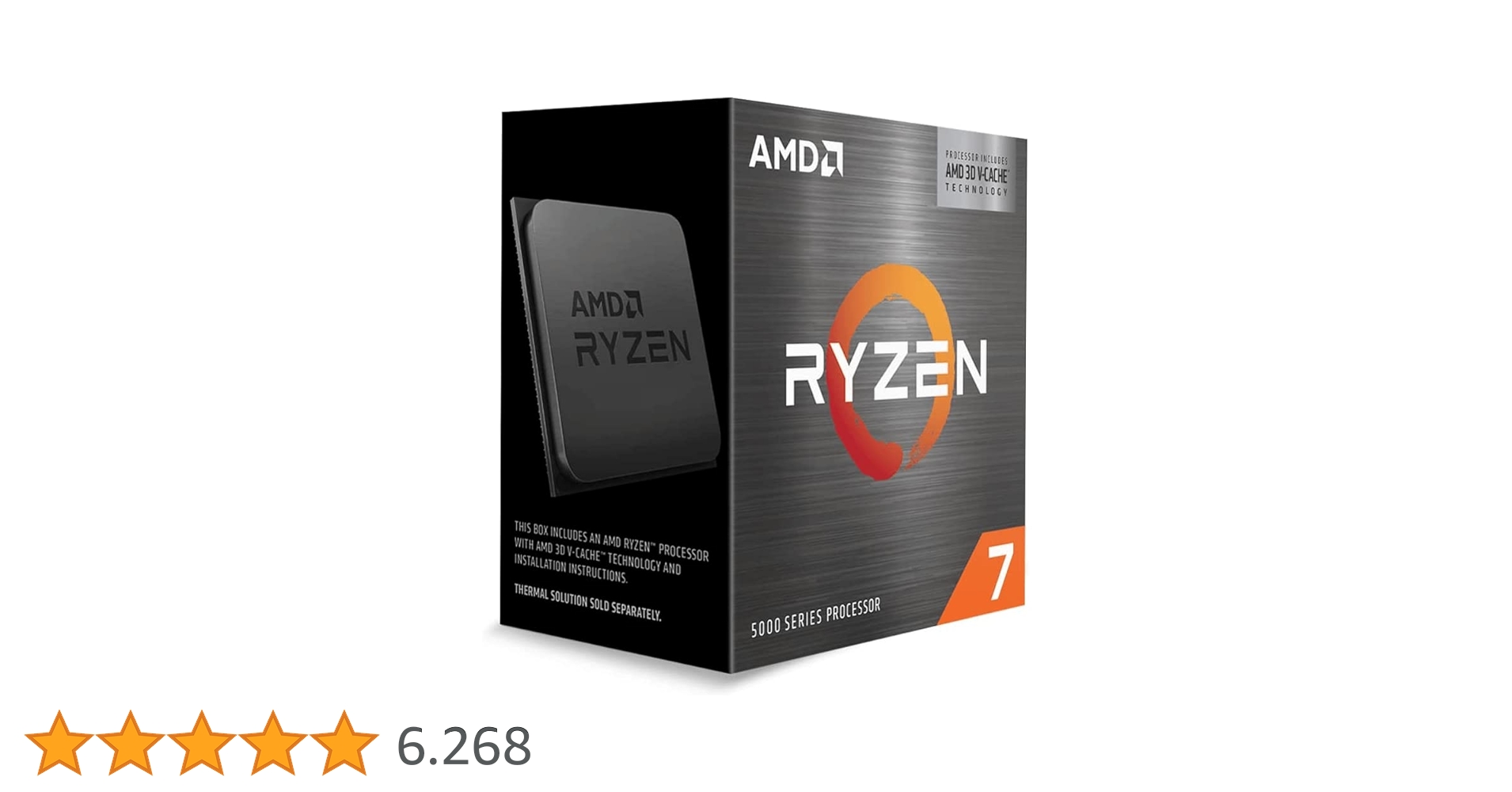 CPU AMD Ryzen 7 5800X3D AMD Ryzen ™ 7 5800X3D Masaüstü İşlemci (8 çekirdekli/16 dişli