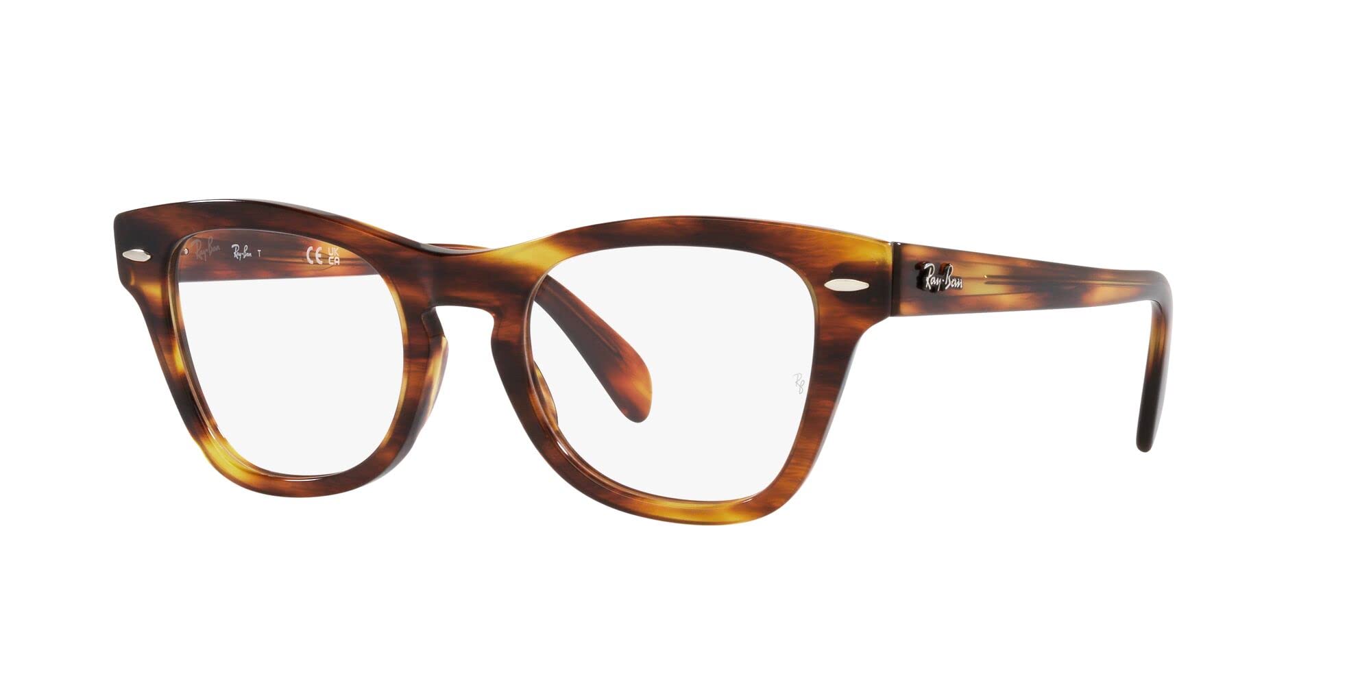 Ray-Ban 0RX0707V Oprawki do okularów, Hawana, 50 Unisex-Dorosły, Hawana, 50