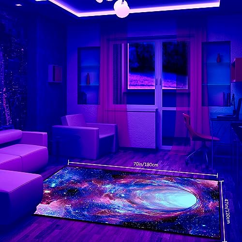 Tapete Galaxy Área Negro 70"x47"x0.39" Decorativo miniatura 2