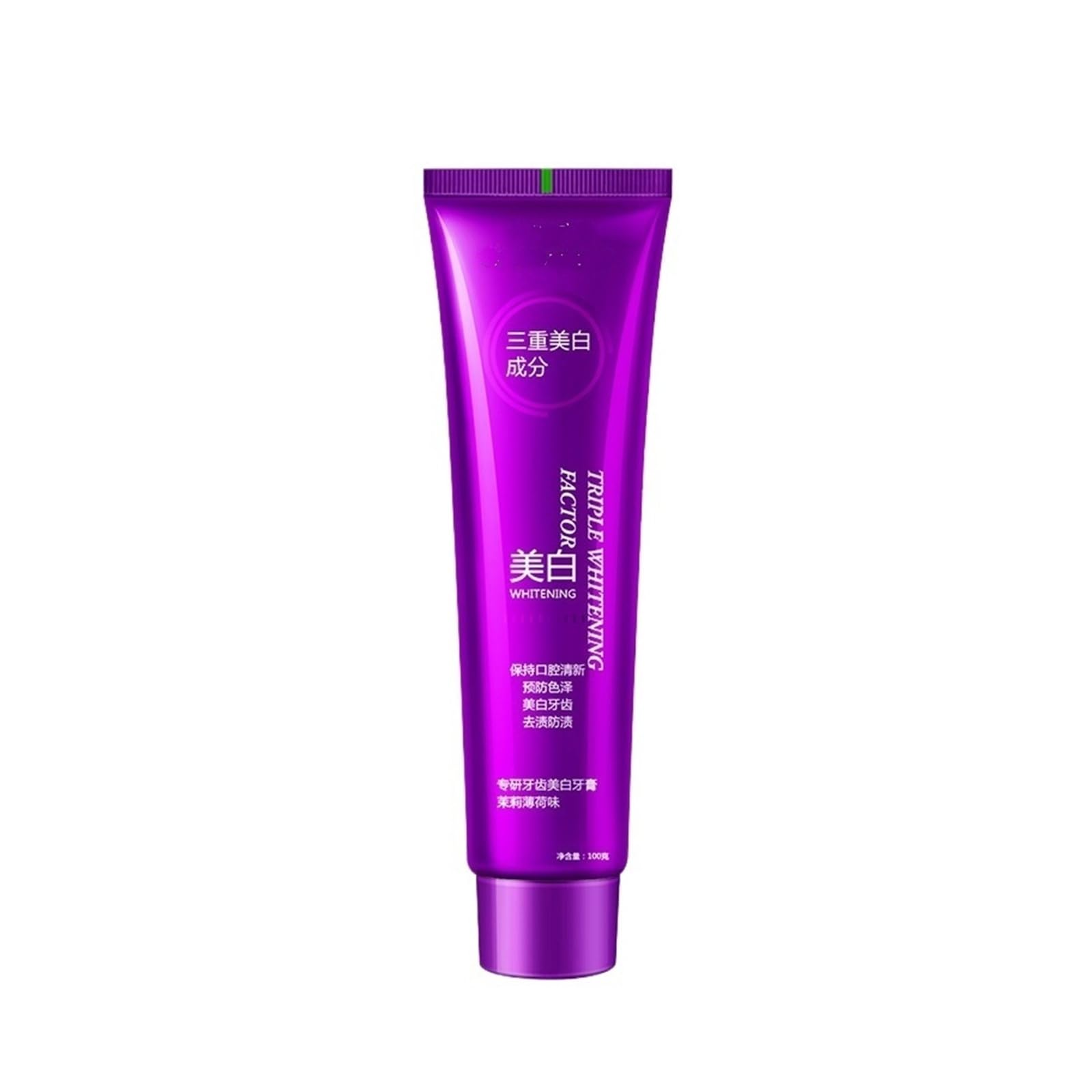 Mei Bai Se dentifricio sbiancante, 100 g | Rimuove le macchie e dona freschezza a lunga durata(3pcs)