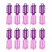 45 pcs Hair Perm Rods Hair Curlers Rollers Wave Heat Perm Rod Curlers Styling Tool for Salon Home Purple and Pink