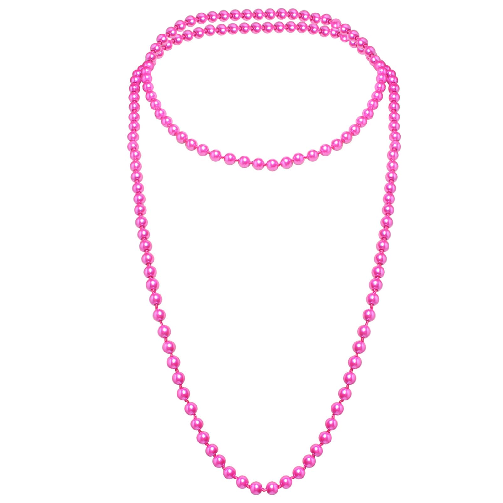 Fashion Faux Pearls Pendants 1920s Beads Cluster Long Pearl Necklace for Costume Party Jewelry 55"