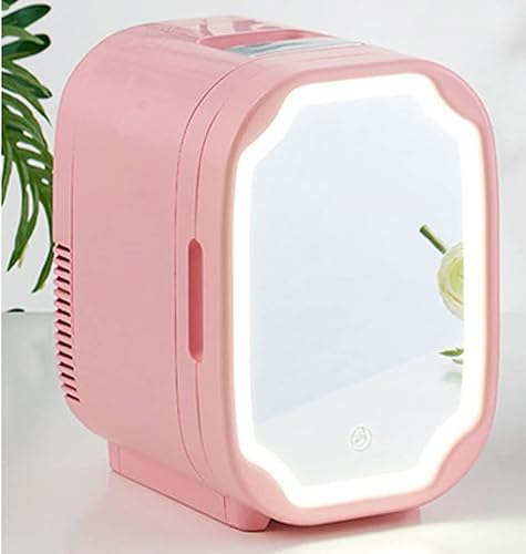 SDFGH Mini refrigerador con luz LED, cosméticos para el cuidado de la piel, refrigeradores de maquillaje para oficina en casa y coche refrigerador