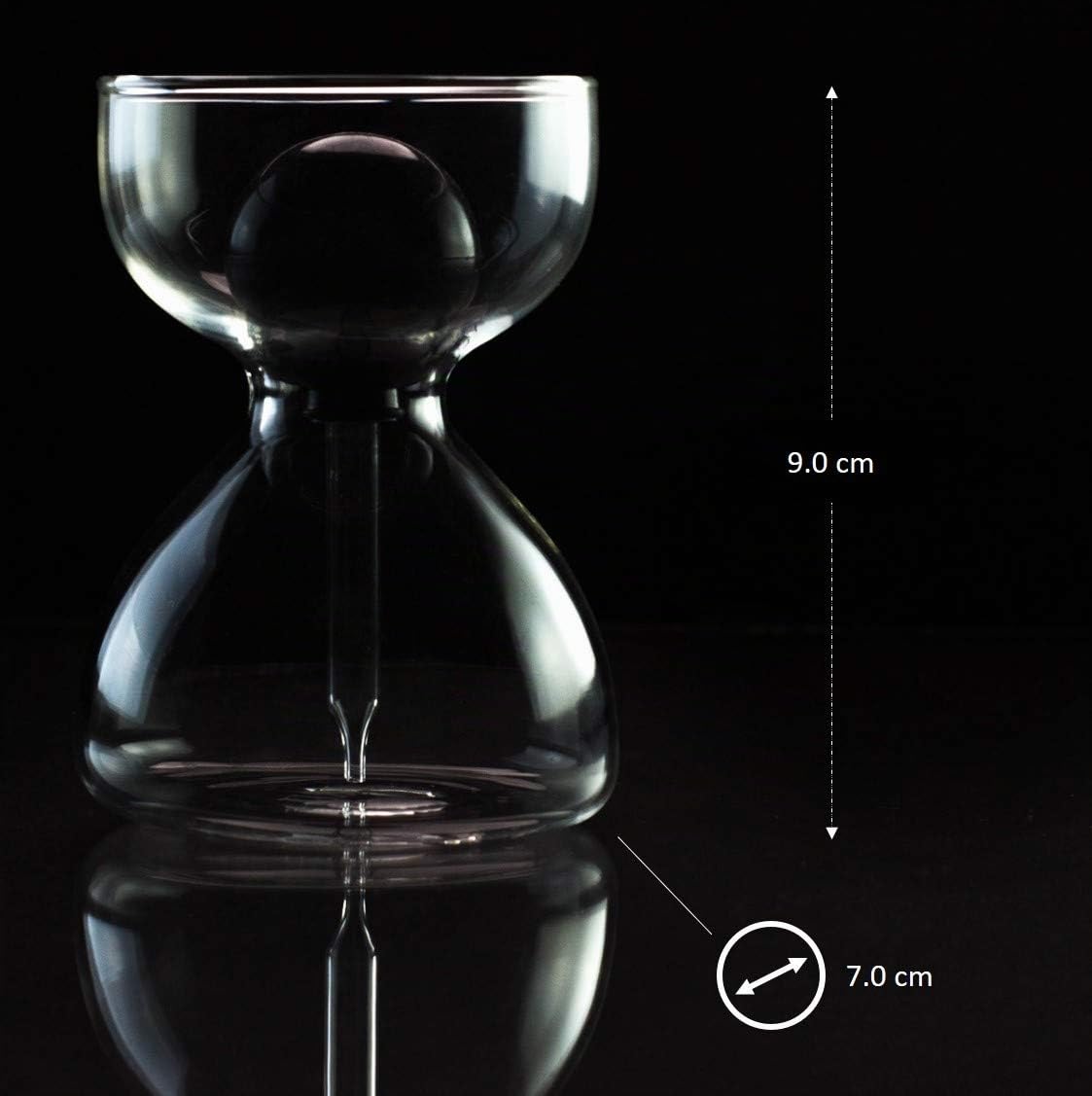 Lot de 2 distributeurs d'huile et de vinaigre avec pipette en verre de 120 ml chacun, parfaits pour la ciabatta et la salade
