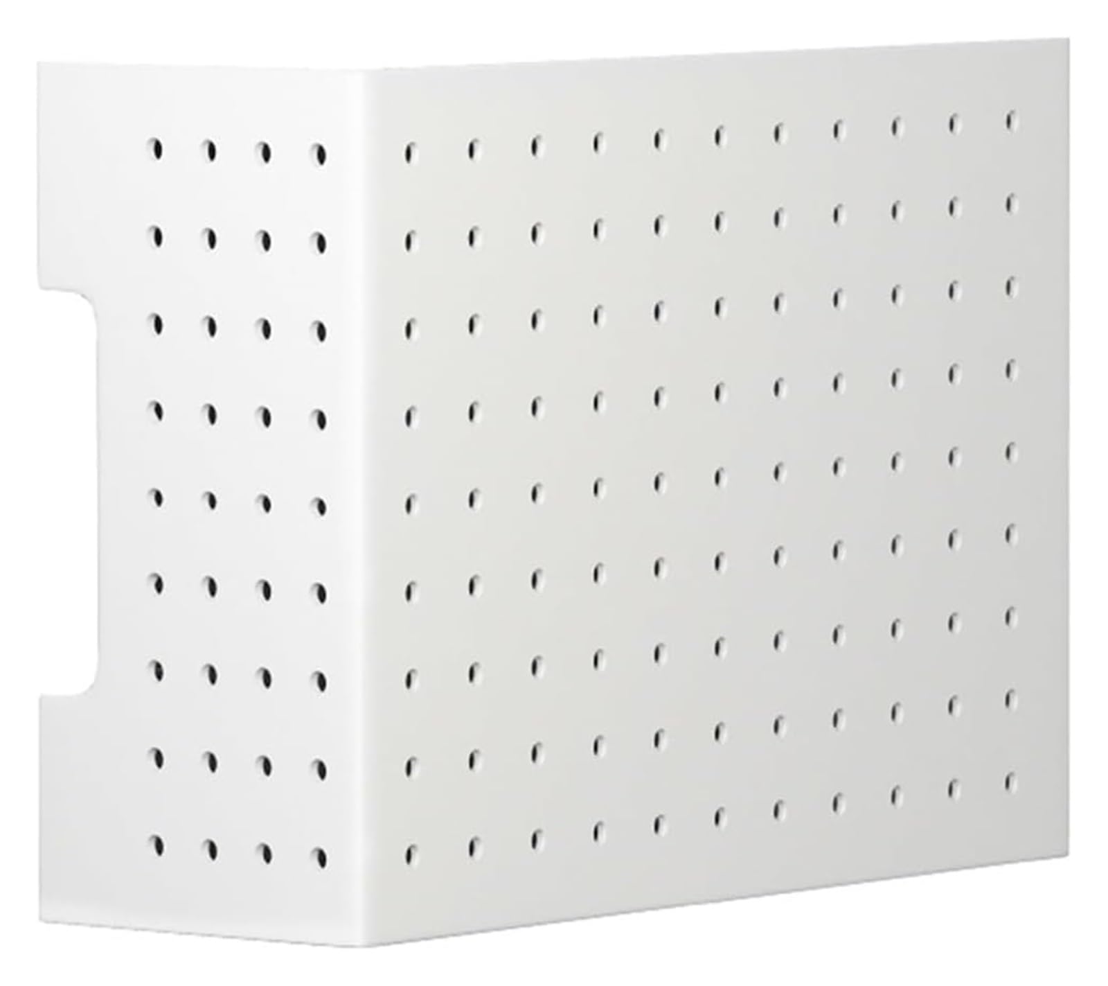 JINMLBO Pegboard Organizer Kit, Wall-Mounted Garage Tool Storage Board, Metal Organiser Pegboard for Home Office Kitchen Warehouse Workshop Craft Room (Color : White, Size : 38x15x40cm)