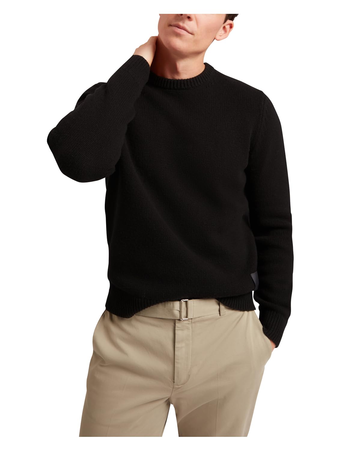 Ted Baker Men's 2794341 Shrug Sweater, Black, 4