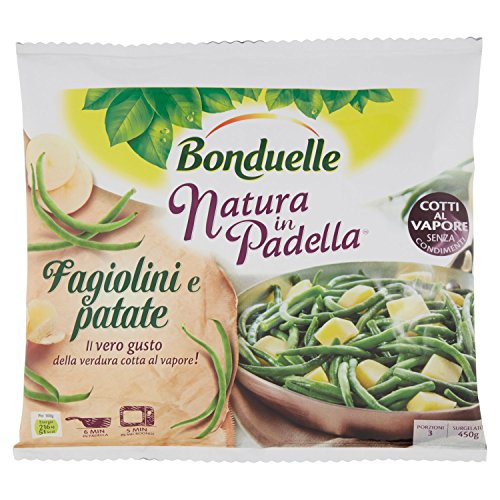 Bonduelle Natura in Padella Fagiolini e Patate, 450 g (Surgelato)