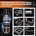 TOMBARINGR Plastic Restorer for Car Trim – 4oz Restores Faded Black Plastic, Vinyl & Rubber with Long-Lasting Shine & UV Protection – Interior & Exterior Car Plastic Restorer, Black Trim Restorer