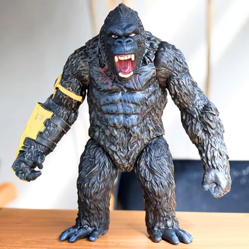Image of Blue Aura Gorilla King Kong Action Figure Height - 17cm | Big Size Multicolour PVC | Kong Yellow Band