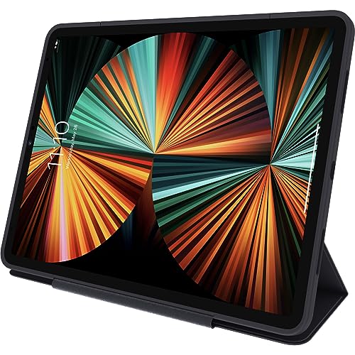 Image of OtterBox - Symmetry Series 360 Elite Case for 12.9 inch iPad Pro 3rd-6th Gen, Scratch-Resistant Tablet Case with Folio and Apple Pencil Holder (Scholar Grey)
