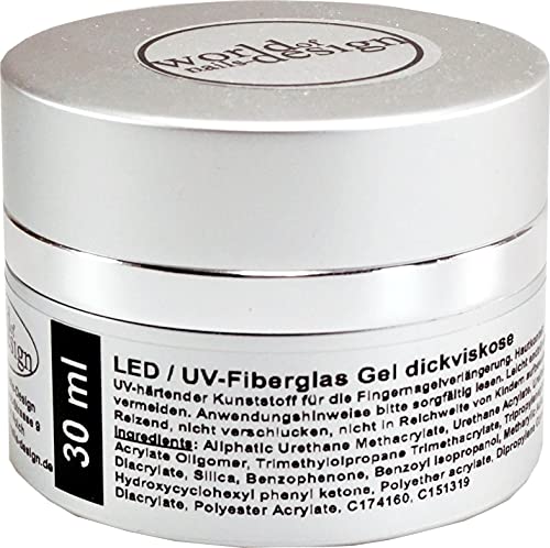 LED/UV-Gel Fiberglas klar dickviskose 30 ml, Premium Edition Cover