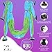 ZEAL'N LIFE Yoga Swing, Aerial Silks, Yoga Hammock for Outdoor Inversion Therapy Flying Sling Set, Aerial Yoga Hammock, Yoga Swings For Indoor Use with Ceiling Mount Accessories (Yoga Swing Green)