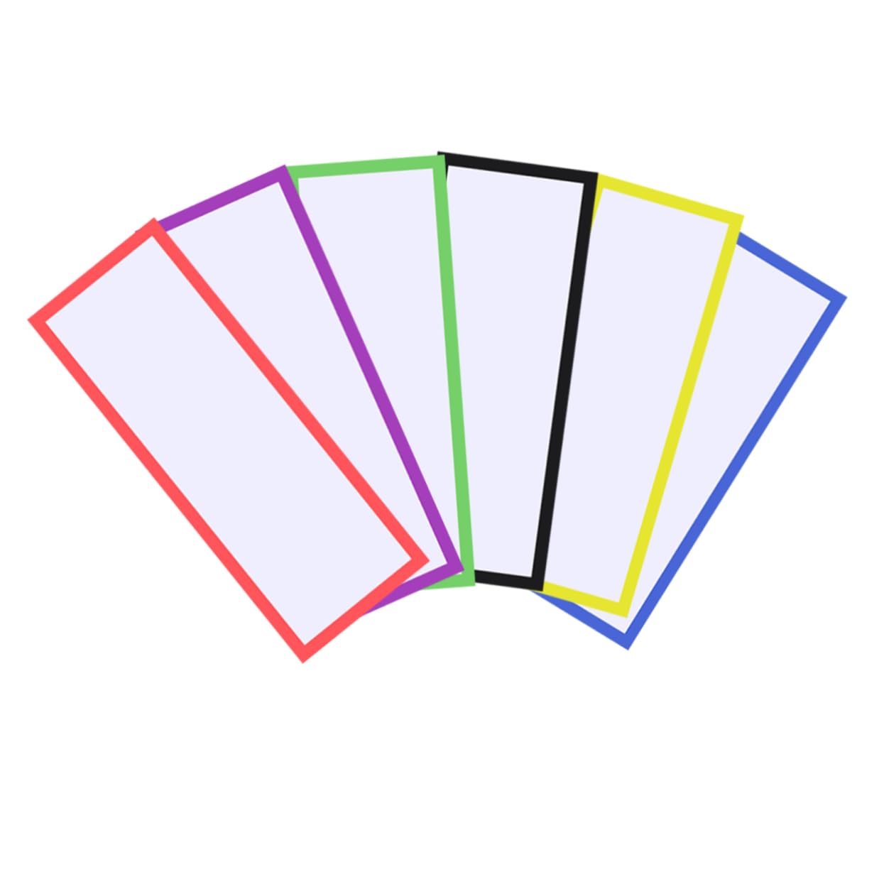 Etichette Magnetiche Riutilizzabili Adesivi Decorativi Cancellabili Promemoria Colorato per Ufficio e Scuola Colore Casuale