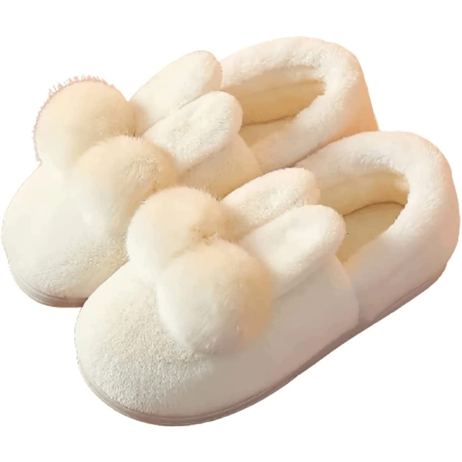 Zapatillas Pantuflas de casa con Textura Transparente para Mujer Zapatos de algodón
