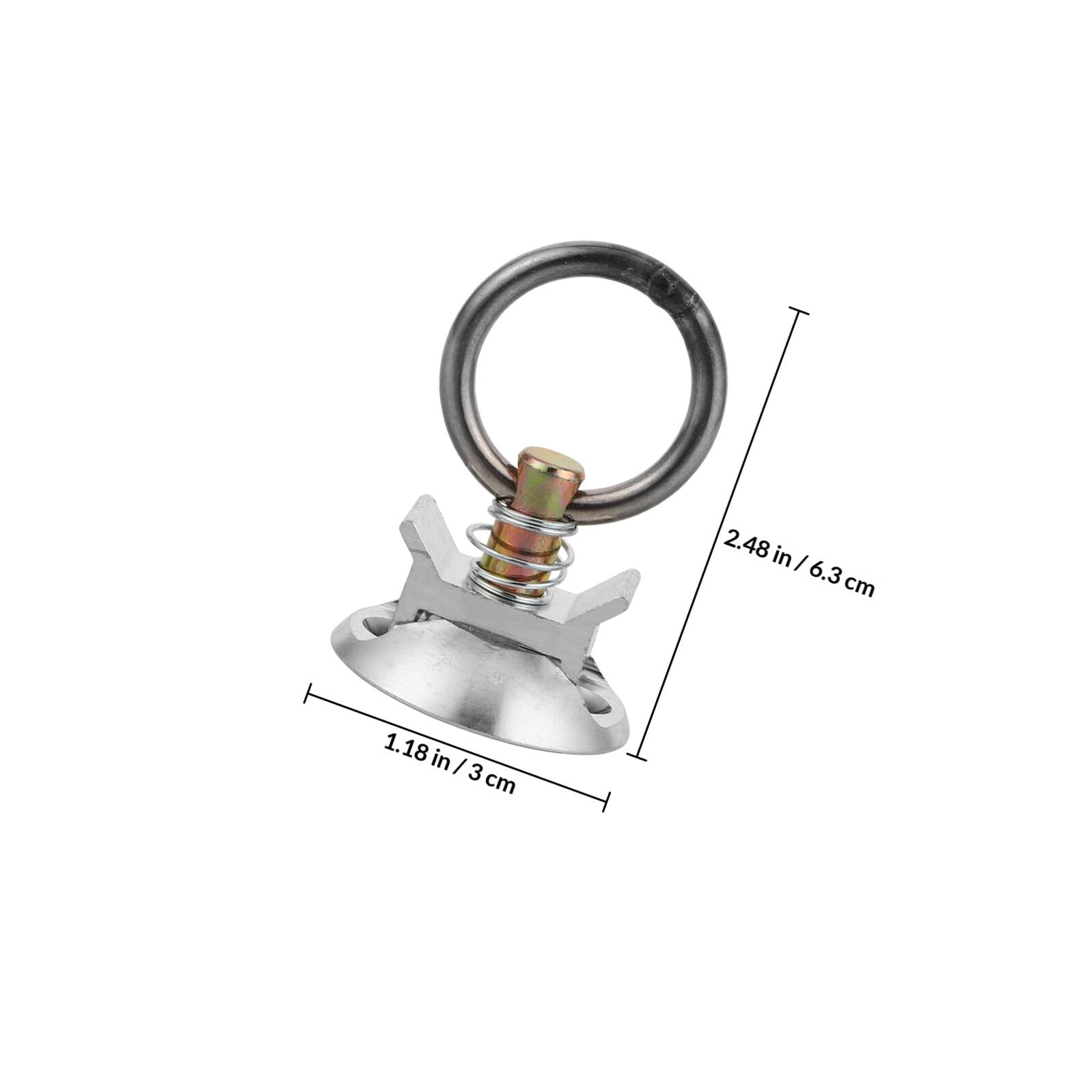 Kit de Anclaje Redondo de Liberación Rápida para Transporte de Carga, 4 Piezas en Aluminio y Acero Inoxidable, Perno de Anclaje Seguro para Vehículos y Remolques