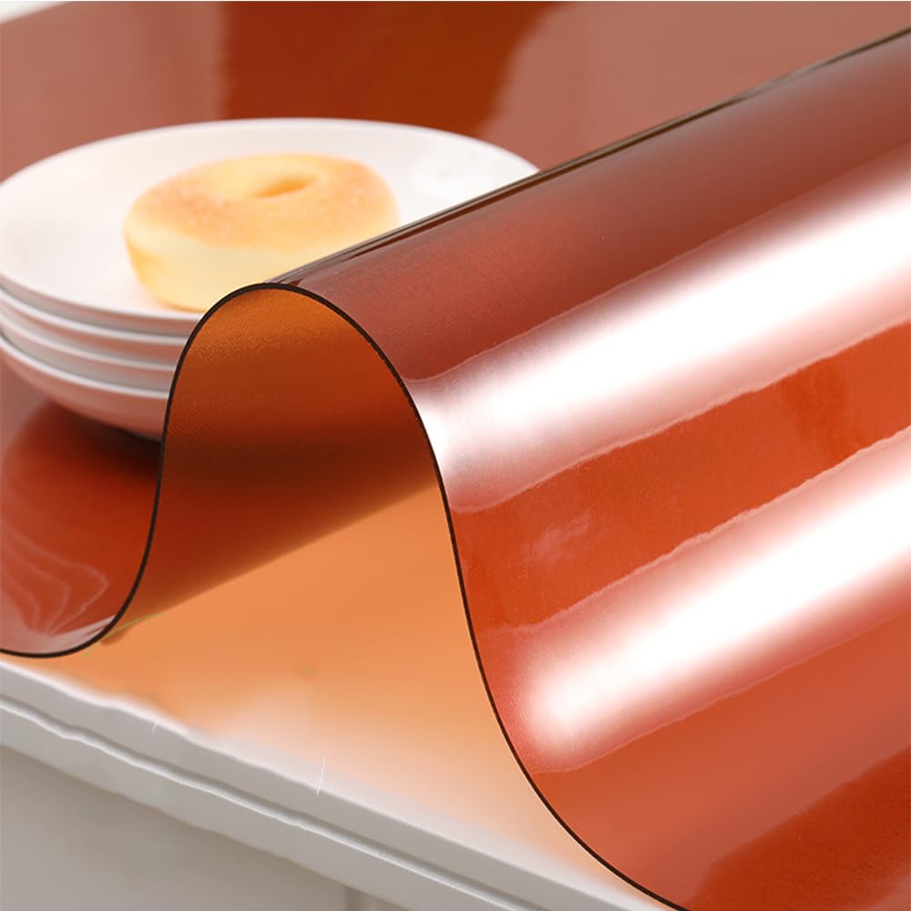 Clear Table Protector, Frosted PVC Table Protector 2mm Waterproof Wipeable Multiple Sizes(C,80x150cm/31x59in)