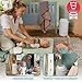 L.A. Baby Magic Diaper Pail - Patented 100% Odor-Free System with Child-Safe Lock - Award-Winning Design - No Refills Required - Works with Regular Trash Bags - White
