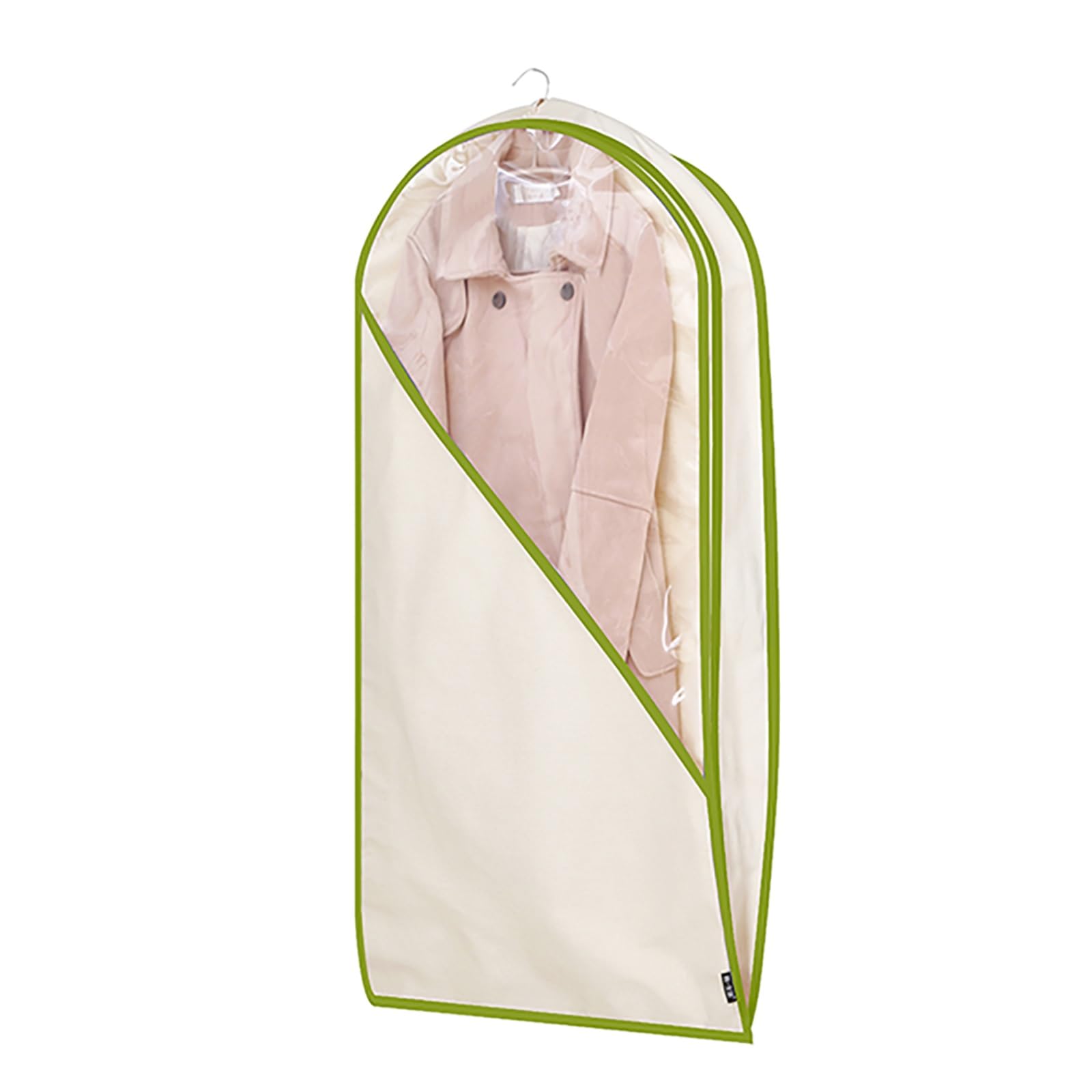 vfdaSWQQ Coat hanger cover, Three-dimensional Clothing Cover with Zipper, Suitable for Dresses, Suits, Jackets(Green,60 * 10 * 110cm/24 * 4 * 43in)