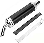 Muffler Exhaust 1.25inch Aluminum Motorcycle Racing Exhaust Muffler Silencer Pipe Black