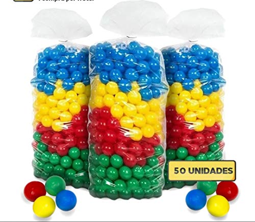 Brinquedo Infantil Pacote Bolinhas Coloridas Para Piscina De Bolinha / 50 Unidades