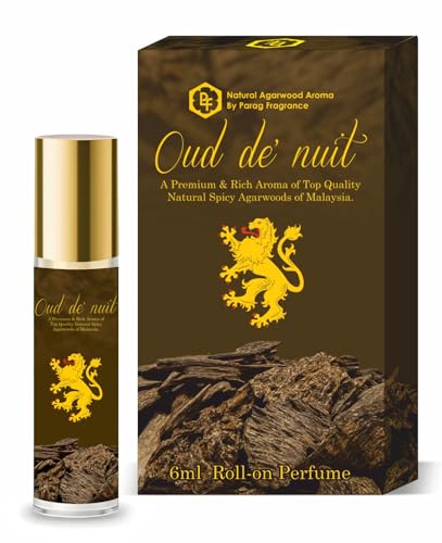 Image of Parag Fragrances Alcohol Free & Long Lasting Attar Perfume Roll-On 6ml (Oud De Nuit)