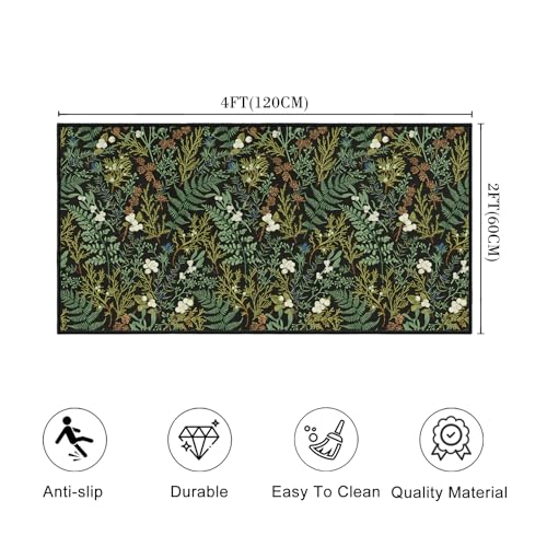 Tapete Decorativo Verde Negro 60x120 cm miniatura 2