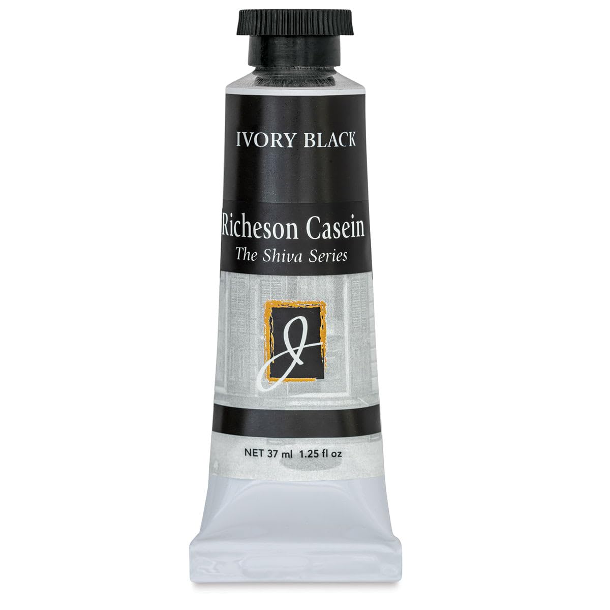 Jack Richeson Artist Casein Colors, 37-Milileter, Ivory Black