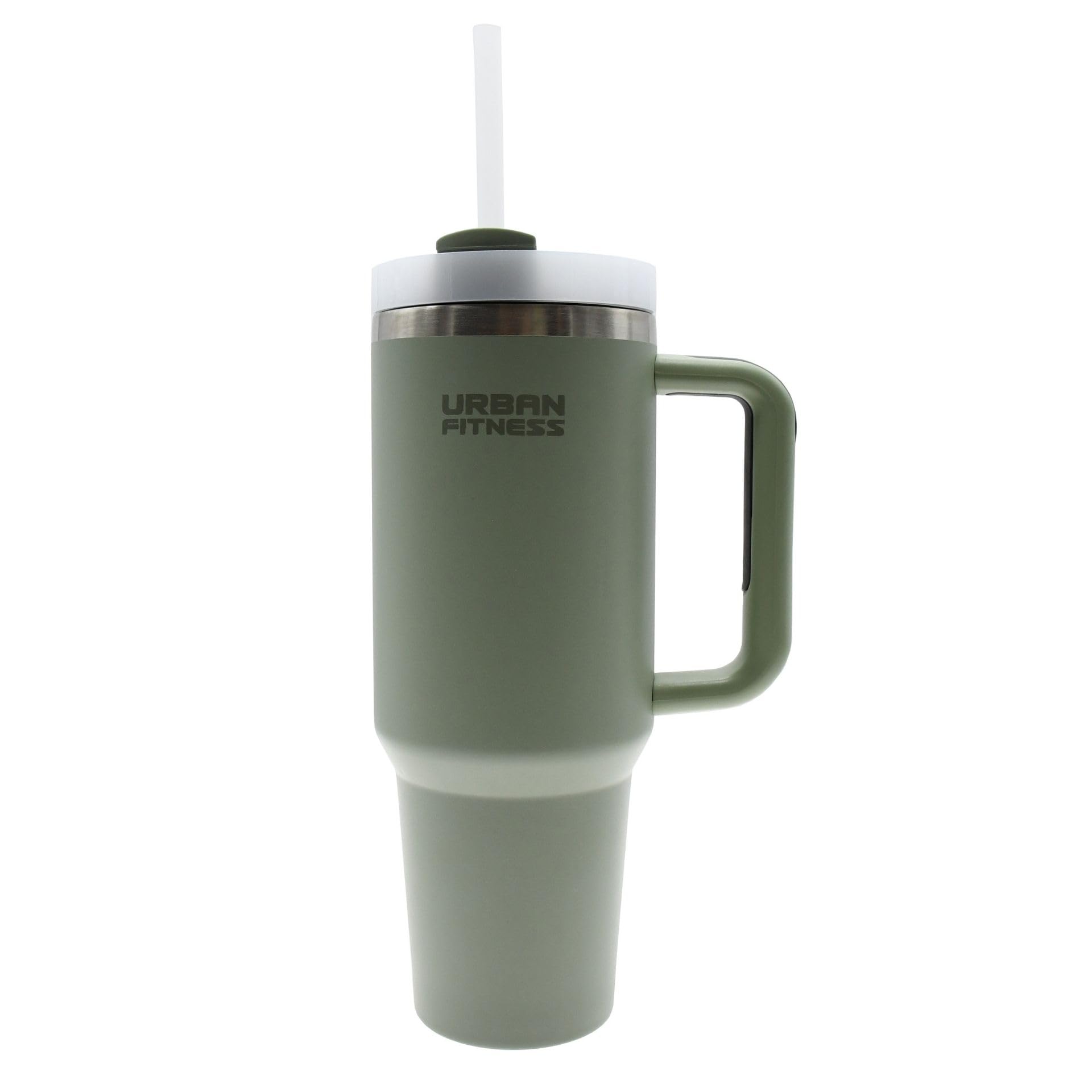 Urban Fitness VitalSip Bottle, Cold Hot Drink Travel Mug,1.2L Water Bottle with Handle, Tumbler Cup, BPA-Free, Stylish Modern Design, Sage Green
