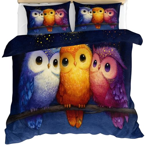 Juego de Funda Nórdica con Adorables Búhos