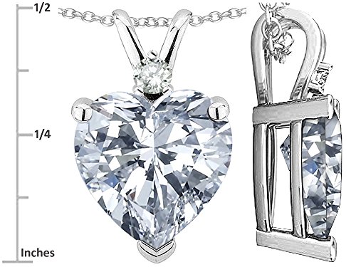 Star K 8mm Heart Shape Solid 10k Gold Classic Heart Pendant Necklace3