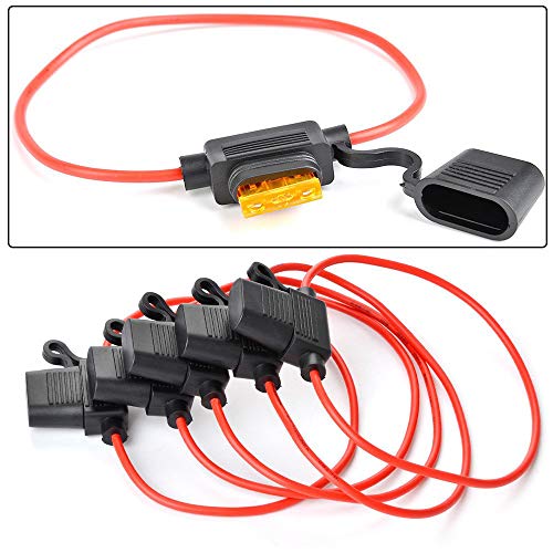 Yorten Kit de sortimento de fusíveis de lâminas de 105 peças para carros porta-fusíveis compatíveis