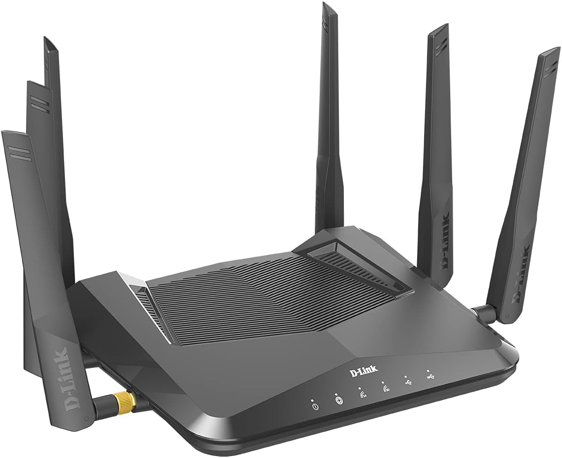 D Link DIR X5460 Router EXO AX5400 Wi Fi 6 con porta WAN e 4 porte LAN MU MIMO gestione della banda SmartConnect WPA3 Speedtest integrato Si integra con Amazon Alexa e Gooogle Assistant