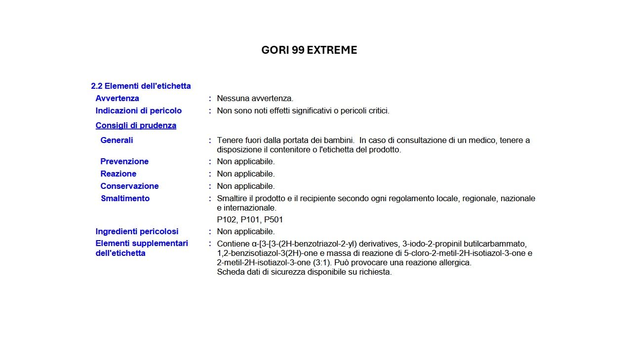 Gori 99 EXTREME Finitura gel effetto cerato, Rovere Chiaro 7801, 5 lt