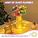 Dalugo Bastelset Kinder ab 6 4 5 Jahre, Leuchtende Blumen Basteln Mädchen 8 10 6 5 7 Jahre mit 20LED Lichterkette, Kreatives Geschenk für Mädchen 4-10, Basten Kindergeburtstag