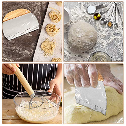 image for NC Danish Dough Whisk Mixer Beater,Stainless steel Dutch Mixer, With S