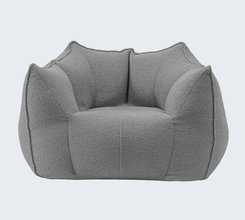 ビーンバッグチェア フェイクカシミア ビーンバッグカバー 洗える 超ソフト プーフ オットマン 詰め物なし 子供 大人 レイジーアー