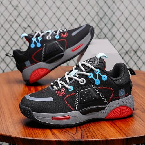 Children's Basketball Shoes Boys Girls lace-up Low-top Breathable Sports Shoes Shock Absorption and Anti-Slip Suitable for Little Kids and Big Kids3