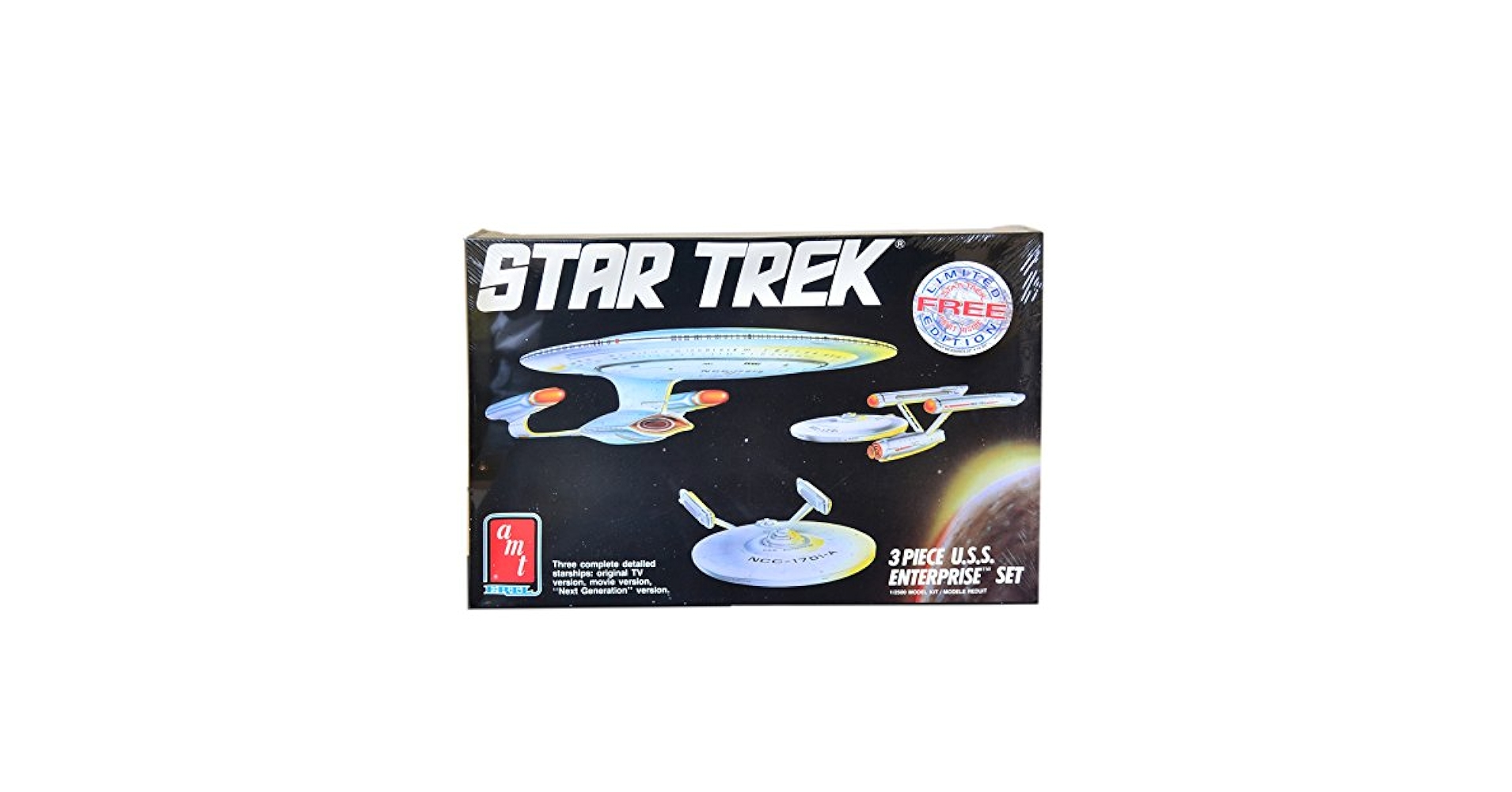 スター・トレック U.S.S.エンタープライズ 3点セット Amazon.com: Star Trek 3 Piece U.S.S. Enterprise Set Model