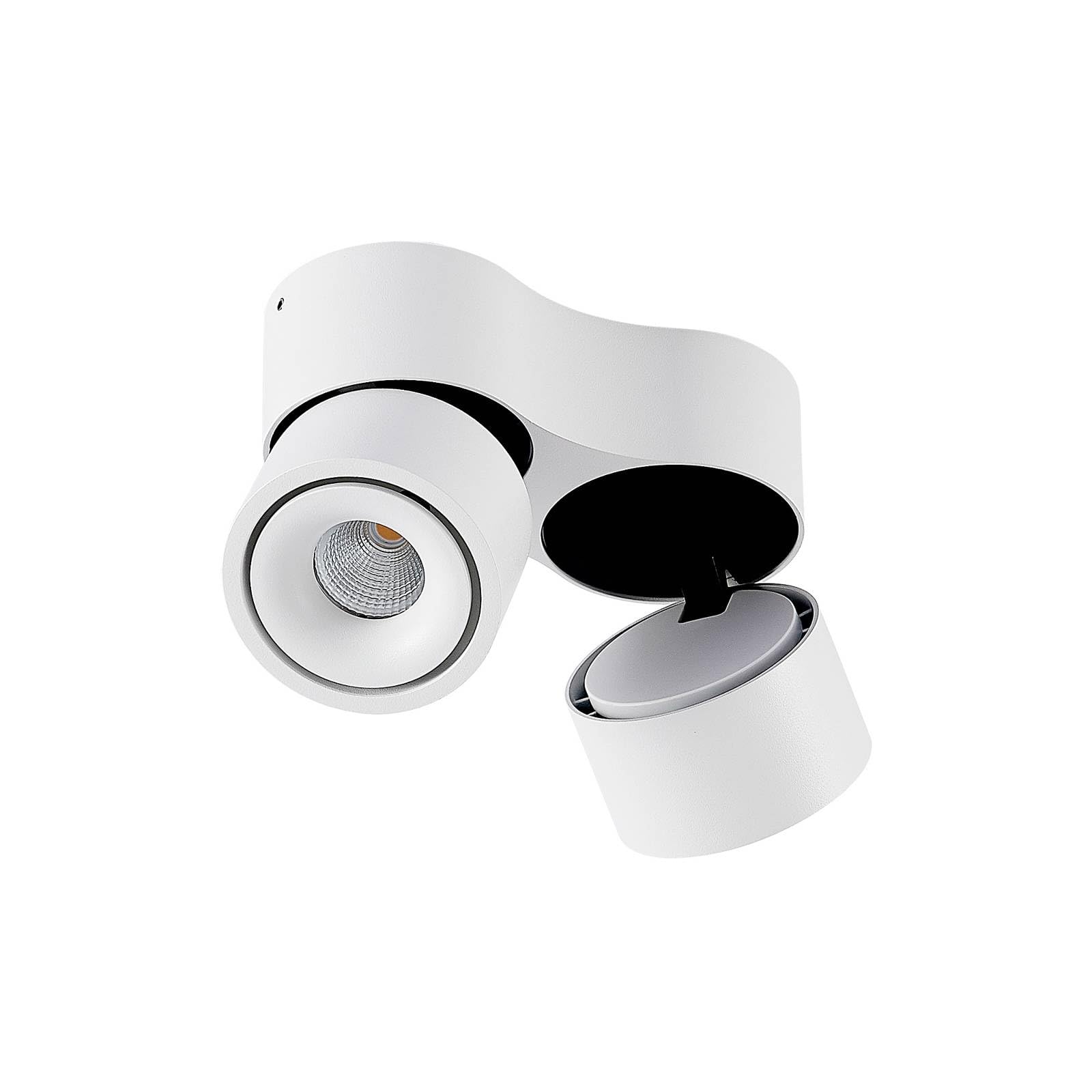 Arcchio LED Deckenlampe, Spotbalken Deckenstrahler 350° drehbar 90° schwenkbar Deckenleuchte Deckenspot 2x 6,1W Spot Wohnzimmerlampe Strahler