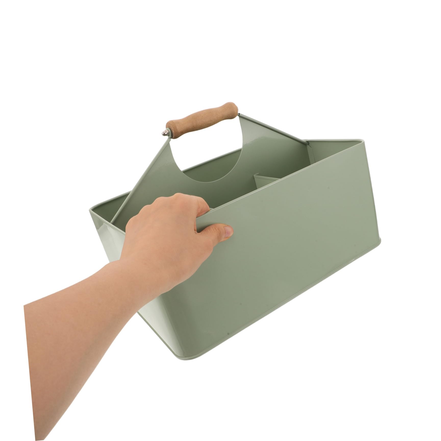 Alipis Boîte de Rangement pour Semences de Jardin à 4 Compartiments en Fer