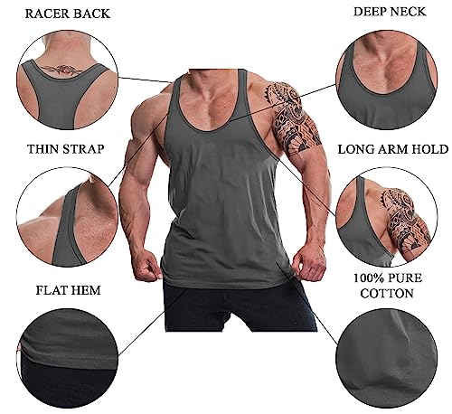 Image of THE BLAZZE Men's Cotton Sleeveless Tank Tops Gym Vest for Mens