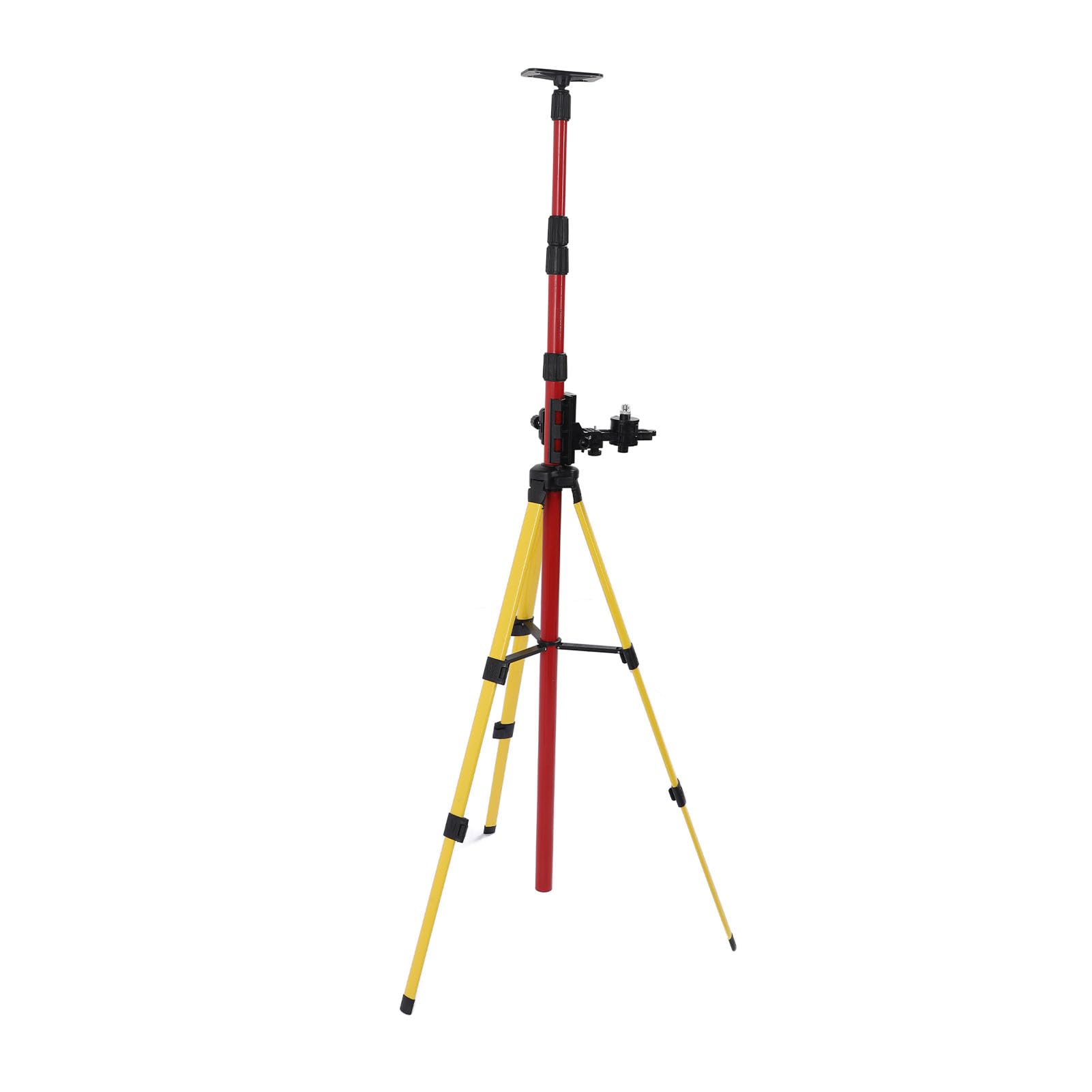 Nivel de telescopio Soporte de Acero Inoxidable de Acero Inoxidable Base Ajustable de Servicio Pesado 5/8in 1/4 Pulgadas para contratistas Ingenieros topógrafos 114 a 388 mm de