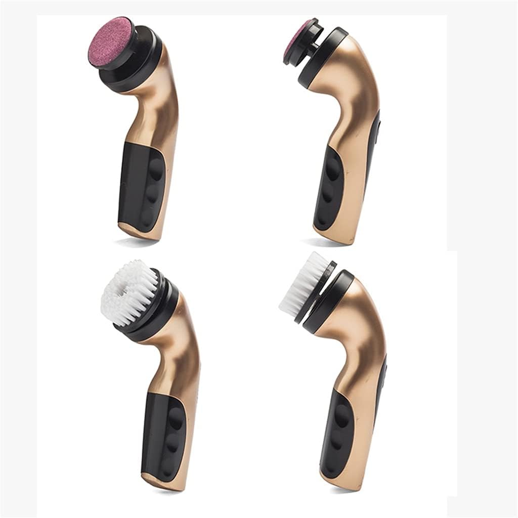 1 Set Electric Shoe Brush Household Polisher Portable Hand-Held Auto Polish Leather 3 Kinds Heads Care