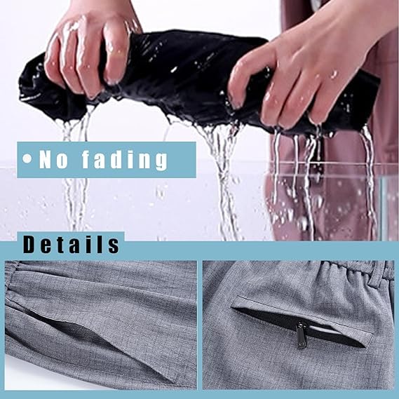 Caloset Cargo Stretch Pants, Icestrider - Men's Super Stretch Loose Fit Pants, Elastic Waist Denim Trousers3