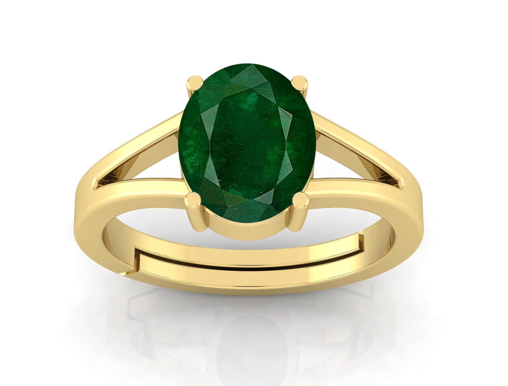 TODANI JEMS 10.25 Ratti 9.60 Carat Natural Panna Emerald Adjustable Ring With Lab Certificate For Unisex - Adjustable (B09PHKHWSW) Amazon Price History, Amazon Price Tracker