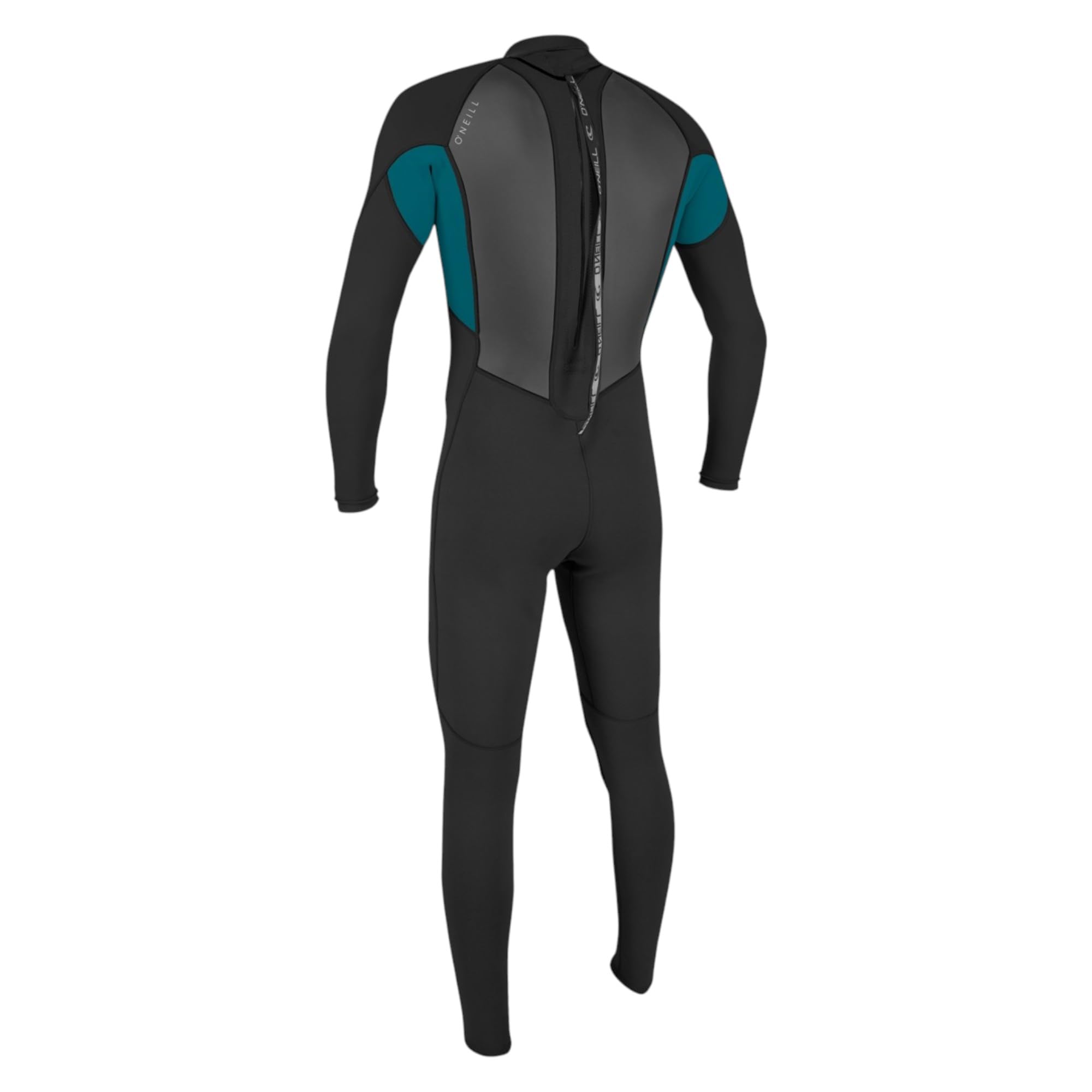 O'Neill Reactor-2 Combinaison intégrale en néoprène pour homme avec fermeture éclair arrière 3/2 mm (Black/Tide Pool, L)
