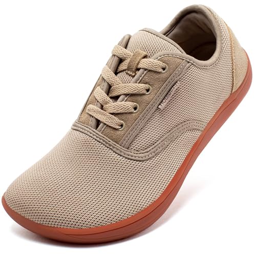 Image of HOBIBEAR Wide-Toe-Box Barefoot Shoes for Mens Womens Minimalist Breathable Trail Running Walking Shoes